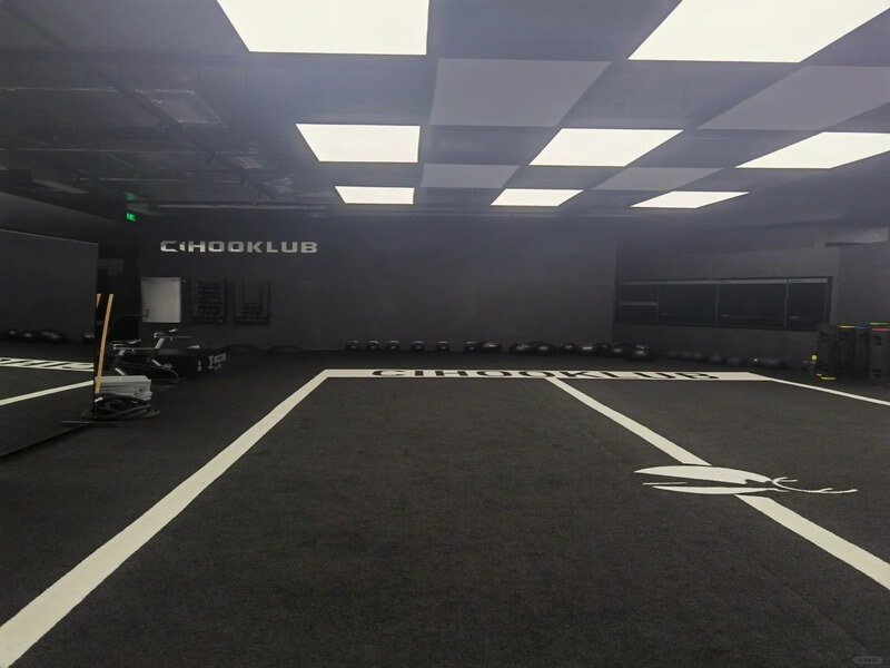 Gym turf for functional training and sled pushes